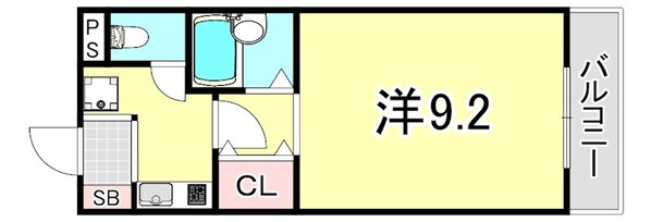 リアンジェ園田の物件間取画像